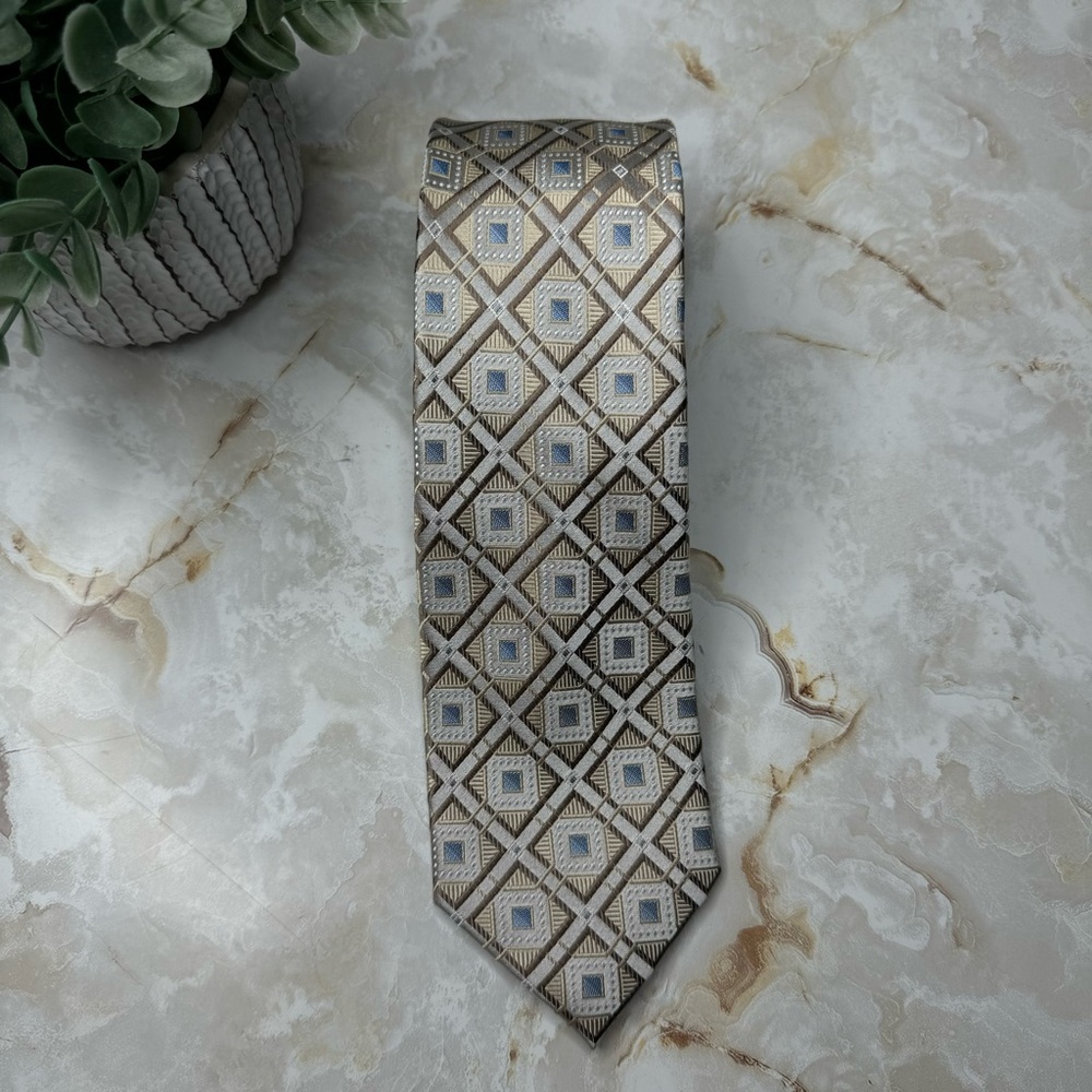 Pronto Uomo Couture 100% Silk Hand Made Men's Tie 3 1/4" - 64"